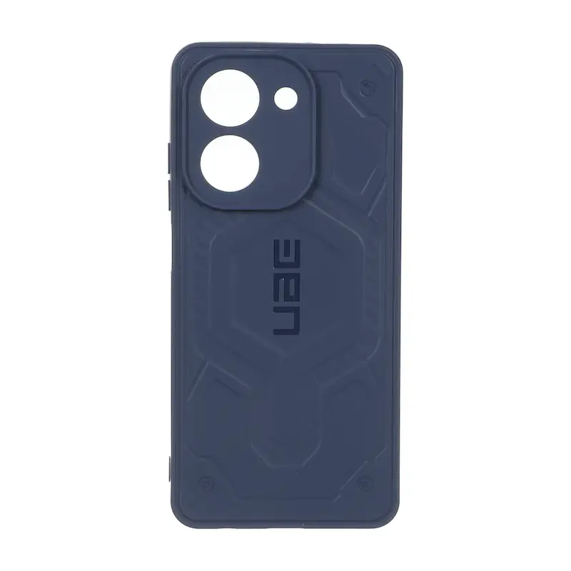 قاب گوشی Redmi A5 - Poco C71 شیائومی UAG Design سیلیکونی ژله ای محافظ لنز دار سرمه ای کد 160113