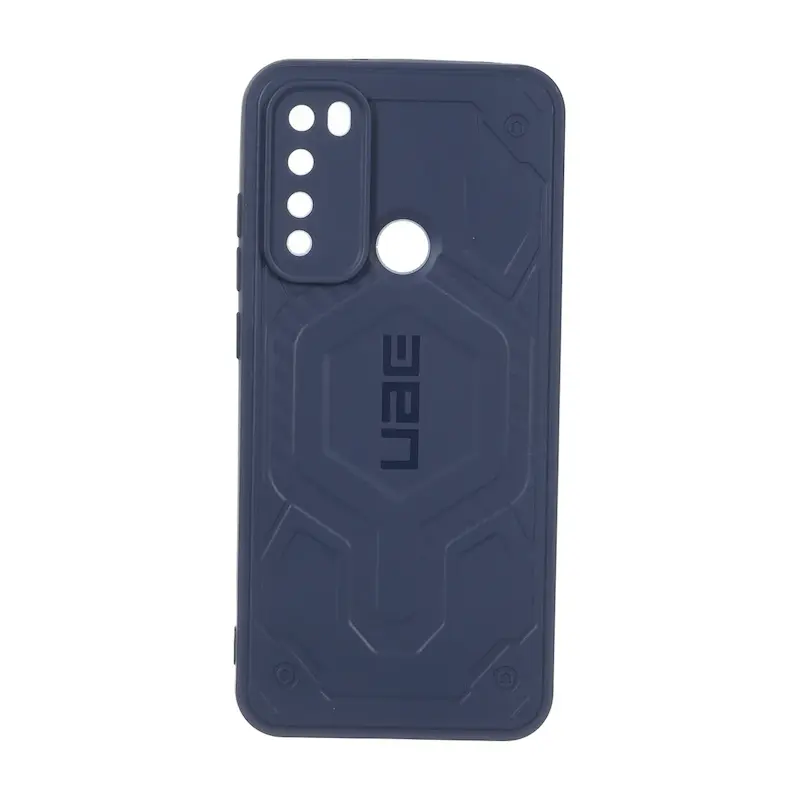 قاب گوشی Redmi Note 8 - Redmi Note 8 2021 شیائومی UAG Design سیلیکونی ژله ای محافظ لنز دار سرمه ای کد E51-160114