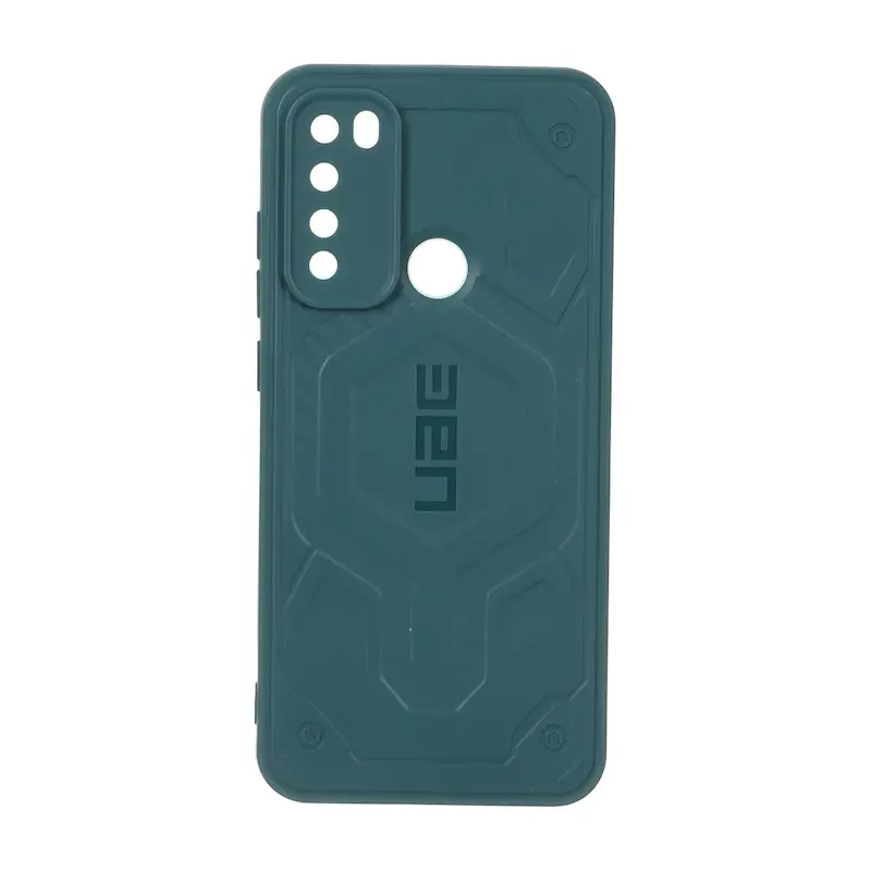 قاب گوشی Redmi Note 8 - Redmi Note 8 2021 شیائومی UAG Design سیلیکونی ژله ای محافظ لنز دار سبز کد E51-160115