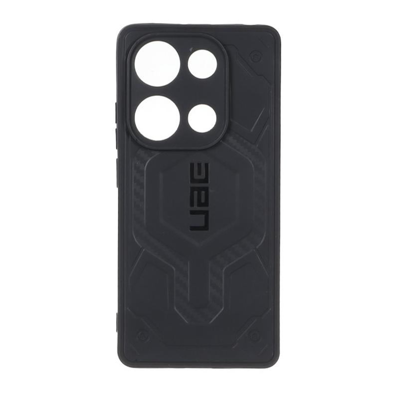 قاب گوشی Redmi Note 13 Pro 4G - Poco M6 Pro 4G شیائومی UAG Design سیلیکونی ژله ای محافظ لنز دار مشکی کد E51-160129