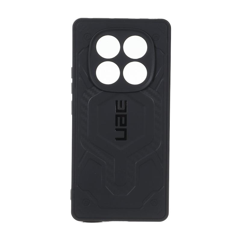 قاب گوشی Redmi Note 14 Pro 4G شیائومی UAG Design سیلیکونی ژله ای محافظ لنز دار مشکی کد E51-160134