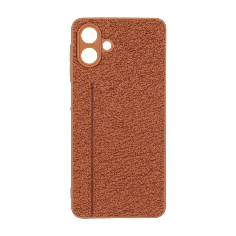 قاب گوشی Galaxy A07 سامسونگ طرح چرم دوخت خطی محافظ لنزدار کد 160245