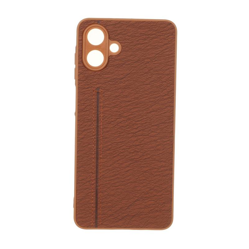 قاب گوشی Galaxy A07 سامسونگ طرح چرم دوخت خطی محافظ لنزدار کد 160247