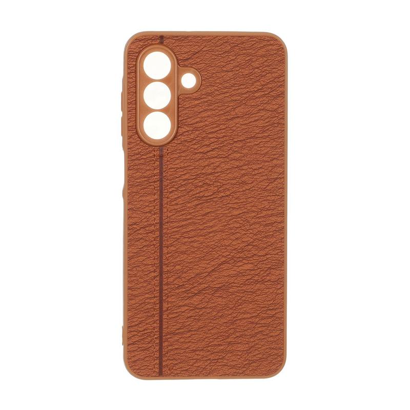 قاب گوشی Galaxy A17 سامسونگ طرح چرم دوخت خطی محافظ لنزدار کد 160251