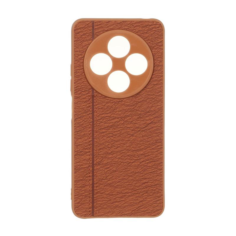 قاب گوشی Redmi 14C - Poco C75 - Redmi A4 شیائومی طرح چرم دوخت خطی محافظ لنزدار کد 160264