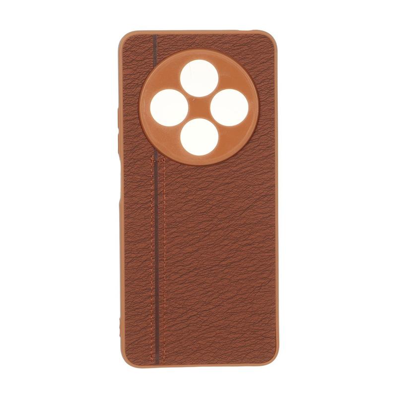 قاب گوشی Redmi 14C - Poco C75 - Redmi A4 شیائومی طرح چرم دوخت خطی محافظ لنزدار کد 160266