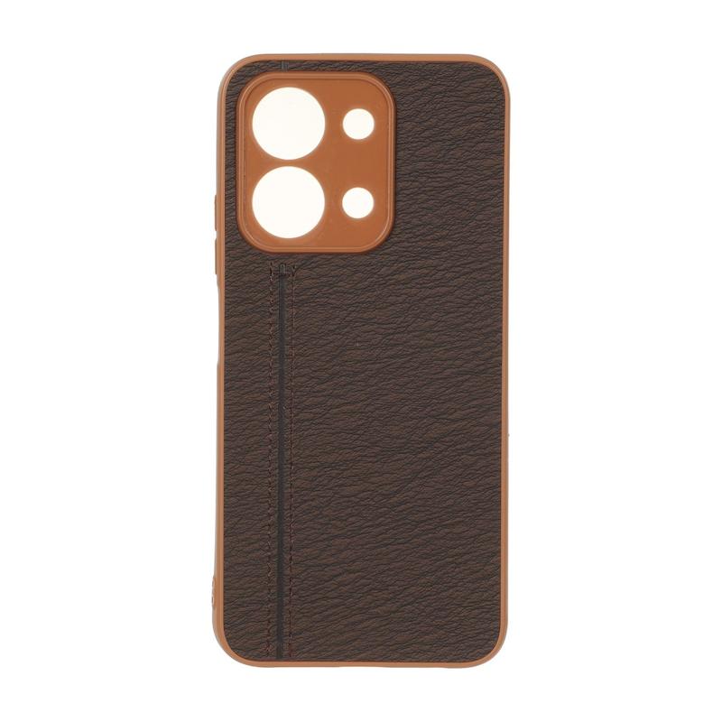 قاب گوشی Redmi 15C - Poco C85 شیائومی طرح چرم دوخت خطی محافظ لنزدار کد 160275