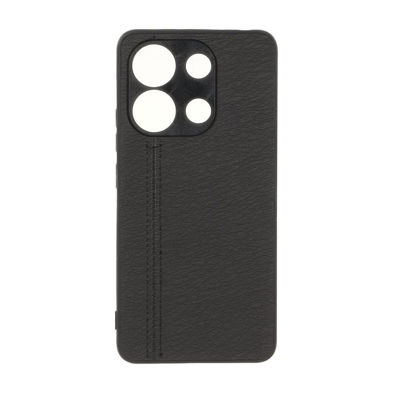 قاب گوشی Redmi Note 13 4G شیائومی طرح چرم دوخت خطی محافظ لنزدار کد 160289