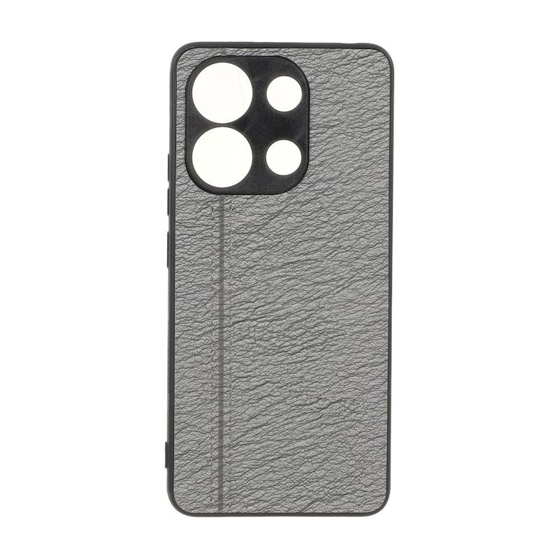 قاب گوشی Redmi Note 13 4G شیائومی طرح چرم دوخت خطی محافظ لنزدار کد 160291