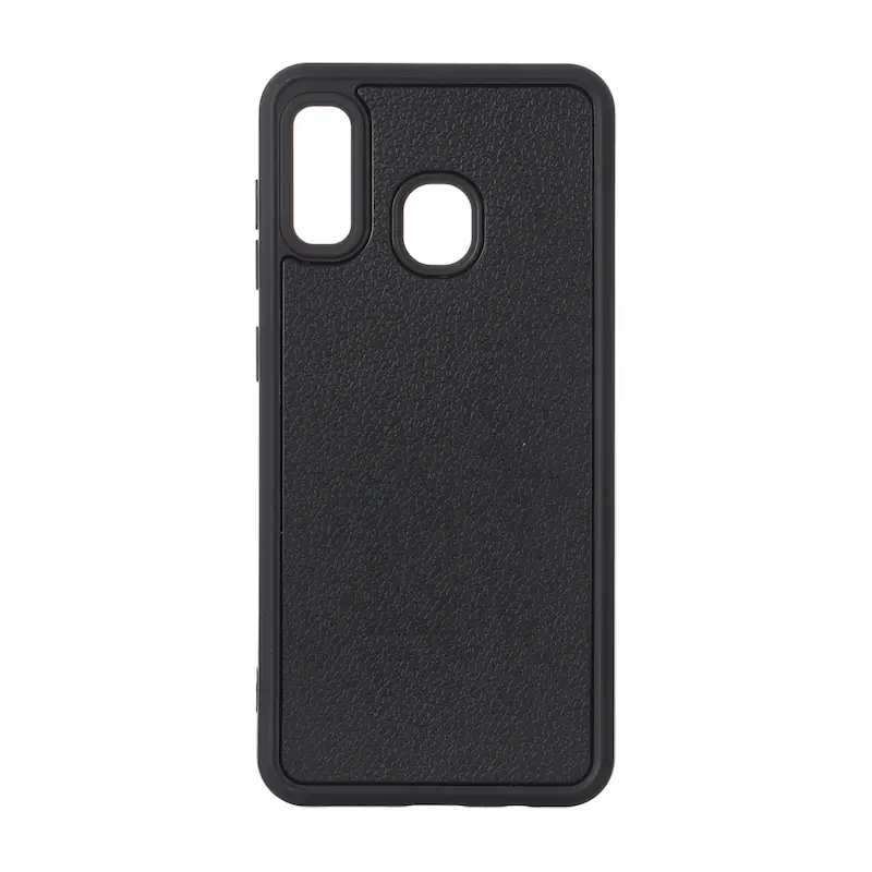 قاب گوشی Galaxy A20 - A30 سامسونگ سیلیکونی ژله ای Solid هاشور محافظ لنزدار مشکی کد 160222