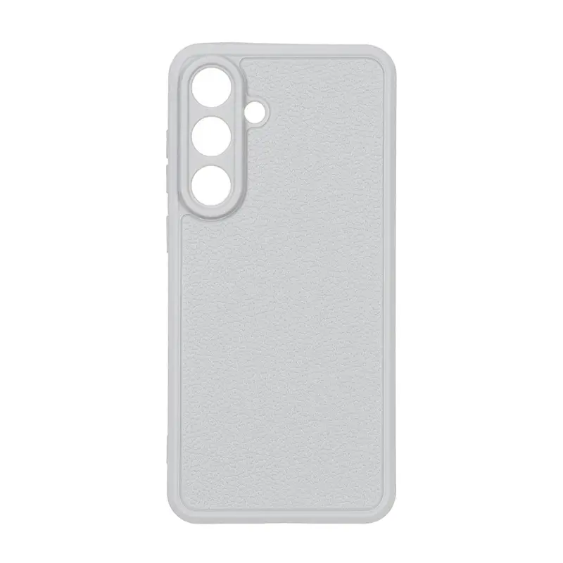 قاب گوشی Galaxy S25 FE سامسونگ سیلیکونی ژله ای Solid هاشور محافظ لنزدار طوسی کد 160227