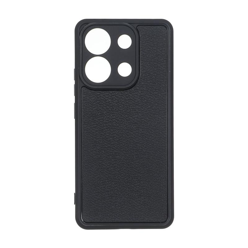 قاب گوشی Redmi Note 13 4G شیائومی سیلیکونی ژله ای Solid هاشور محافظ لنزدار مشکی کد 160237