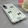 قاب گوشی Galaxy A16 سامسونگ اورجینال یونیک کیس لاکچری رزینی پاپیونی دخترونه سیلور کد 157891