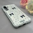 قاب گوشی Galaxy A16 سامسونگ اورجینال یونیک کیس لاکچری رزینی پاپیونی دخترونه سیلور کد 157891