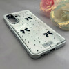 قاب گوشی Galaxy A36 سامسونگ اورجینال یونیک کیس لاکچری رزینی پاپیونی دخترونه سیلور کد 157898