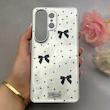 قاب گوشی Galaxy S26 Ultra سامسونگ اورجینال یونیک کیس لاکچری رزینی پاپیونی دخترونه سیلور کد 157917