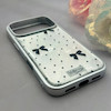قاب گوشی iPhone 17 Pro آیفون اورجینال یونیک کیس لاکچری رزینی پاپیونی دخترونه سیلور کد 157933