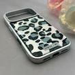 قاب گوشی iPhone 17 Pro آیفون اورجینال یونیک کیس لاکچری رزینی پلنگی دخترونه سیلور کد 157934