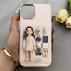 قاب گوشی iPhone 13 - iPhone 14 آیفون طلقی اورجینال هارد PC فانتزی طرح دخترونه کد 161690