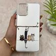 قاب گوشی Galaxy A06 سامسونگ So CooL سوکول اورجینال فانتزی دکمه کرومی طرح گربه کد E5-161359