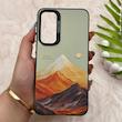 قاب گوشی Galaxy A55 سامسونگ So CooL سوکول اورجینال فانتزی دکمه کرومی طرح Golden Mountain کد E5-161432