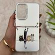 قاب گوشی Galaxy A56 سامسونگ So CooL سوکول اورجینال فانتزی دکمه کرومی طرح گربه کد E5-161448