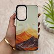 قاب گوشی Galaxy A57 سامسونگ So CooL سوکول اورجینال فانتزی دکمه کرومی طرح Golden Mountain کد E5-161452