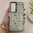قاب گوشی Galaxy S25 FE سامسونگ So CooL سوکول اورجینال فانتزی دکمه کرومی طرح پروانه کد 161509