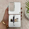 قاب گوشی Galaxy S25 FE سامسونگ So CooL سوکول اورجینال فانتزی دکمه کرومی طرح گربه کد 161510