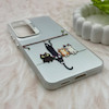 قاب گوشی Galaxy S25 FE سامسونگ So CooL سوکول اورجینال فانتزی دکمه کرومی طرح گربه کد 161510