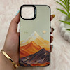 قاب گوشی iPhone 13 - iPhone 14 آیفون So CooL سوکول اورجینال فانتزی دکمه کرومی طرح Golden Mountain کد E5-161533