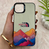 قاب گوشی iPhone 13 - iPhone 14 آیفون So CooL سوکول اورجینال فانتزی دکمه کرومی طرح The North Face کد E5-161535