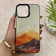 قاب گوشی iPhone 13 Pro Max آیفون So CooL سوکول اورجینال فانتزی دکمه کرومی طرح Golden Mountain کد E5-161538