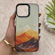 قاب گوشی iPhone 16 Pro Max آیفون So CooL سوکول اورجینال فانتزی دکمه کرومی طرح Golden Mountain کد 161557