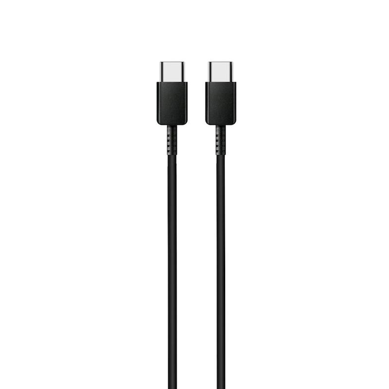 کابل USB-C به USB-C سامسونگ GH39-02115A ویتنام Vietnam شیلد فلزی به طول 1 متر مشکی کد 180016