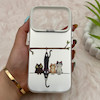 قاب گوشی iPhone 17 Pro آیفون So CooL سوکول اورجینال فانتزی دکمه کرومی طرح گربه کد E5-161573