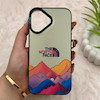 قاب گوشی iPhone 16 آیفون So CooL سوکول اورجینال فانتزی دکمه کرومی طرح The North Face کد E5-161600