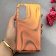 قاب گوشی Galaxy A54 سامسونگ موج دار ابر و بادی براق درجه یک لنز برجسته عسلی کد E19-159135