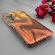 قاب گوشی Galaxy S24 FE سامسونگ موج دار ابر و بادی براق درجه یک لنز برجسته عسلی کد E19-159146