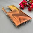 قاب گوشی Galaxy S24 Ultra سامسونگ موج دار ابر و بادی براق درجه یک لنز برجسته عسلی کد E19-159147