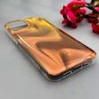 قاب گوشی iPhone 13 - iPhone 14 آیفون موج دار ابر و بادی براق درجه یک لنز برجسته عسلی کد E19-159149