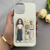 قاب گوشی iPhone 13 - iPhone 14 آیفون طلقی اورجینال هارد PC فانتزی طرح دخترونه کد 161696