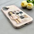قاب گوشی iPhone 16 آیفون طلقی اورجینال هارد PC فانتزی طرح دخترونه کد 161715
