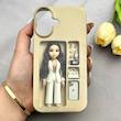 قاب گوشی iPhone 16 آیفون طلقی اورجینال هارد PC فانتزی طرح دخترونه کد 161716