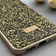 قاب گوشی Redmi 13C - Poco C65 شیائومی نگین دار سواروسکی SWAROVSKI پلاک فلزی طلایی کد 77381