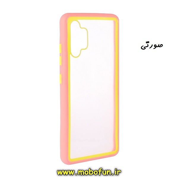 مشخصات و خرید قاب گوشی Galaxy A32 4G سامسونگ طرح پشت طلق شفاف دور سیلیکونی رنگی صورتی، خرید قاب گوشی Galaxy A32 4G سامسونگ طرح پشت طلق شفاف دور سیلیکونی رنگی صورتی از فروشگاه موبوفان، قیمت قاب گوشی Galaxy A32 4G سامسونگ طرح پشت طلق شفاف دور سیلیکونی رنگی صورتی
