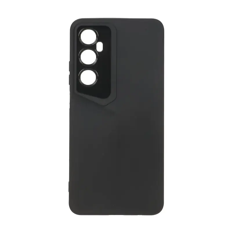 قاب گوشی Realme C65 ریلمی سری Porsche Design سیلیکونی ژله ای محافظ لنز دار مشکی کد 180043