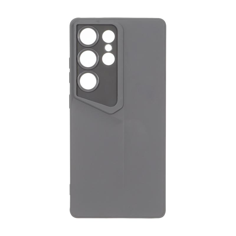 قاب گوشی Galaxy S25 Ultra سامسونگ سری Porsche Design سیلیکونی ژله ای محافظ لنز دار خاکستری کد 180044