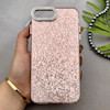 قاب گوشی iPhone 7 Plus - iPhone 8 Plus آیفون اورجینال لاکچری یونیک کیس شاین شطرنجی لنز نگین دار صورتی کد 163180