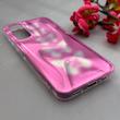 قاب گوشی Galaxy A14 سامسونگ موج دار ابر و بادی براق درجه یک لنز برجسته طرح پروانه صورتی کد E19-159160